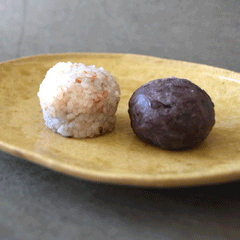 五穀米とつぶ餡のおはぎ