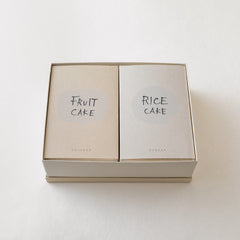2つのケイク　RICECAKE ・ FRUITCAKE 2本入（化粧箱入）
